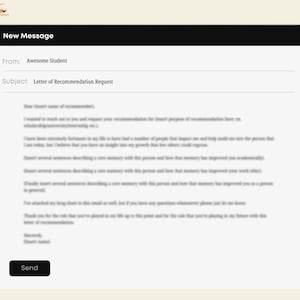 Modelo de solicitud de carta de recomendación