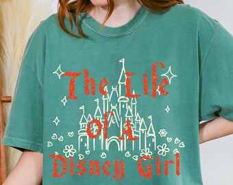 Chemise La vie d'une fille Disney, chemise ballon Minnie Mickey Disney, t-shirt voyage WDW Disneyland, chemise voyage Disney 2025, cadeau pour elle