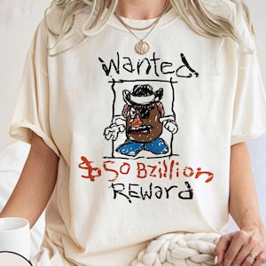 Retro Toy Story Potato Head Wanted Reward Comfort Colors Shirt, Spud Toy Story Shirt,  Funny kids movie Shirt, Midway Mania Shirt