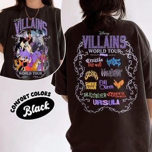 Vintage Disney Villains Evil Tour Shirt, Disney Evil Friends 2025 Matching, Bad Witch Disney Shirt,  Disneyland Halloween, Evil Queen Tee
