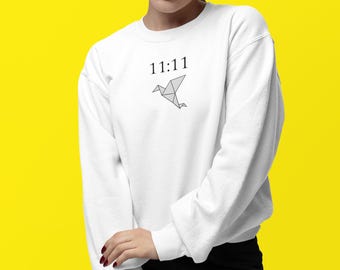 11.11 Sweatshirt, 11.11 Crewneck, Eleven Eleven, 11.11 wish, 11 11 clothing, 1111 tee, spiritual gift Angel Numbers, Women's Graphic Tee