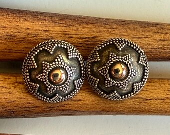 Bali Sterling Stud Earrings Vintage