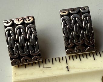 Lois Hill Sterling Clip Earrings Vintage Indonesia