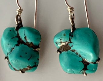 China Turquoise Antique Earrings