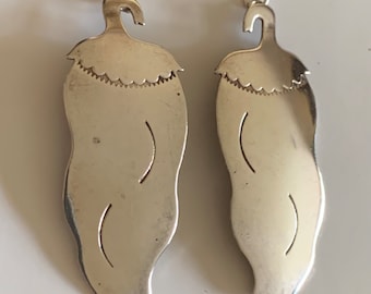 Sterling Chili Earrings Ben Chavez Santa Fe