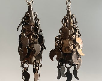 Tribal Earrings Dangles Vintage