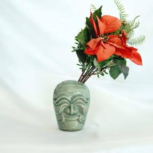 Hahoe Mask Heritage Jar by Master Ham Jeong-Gu | Handcrafted Korean Pottery