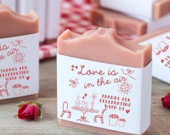 Soap Bridal Shower Favors, Love is in The Air Favor, Bridesmaid Gift Box Bachelorette Idea, Retro Theme Bachelorette Party Favors