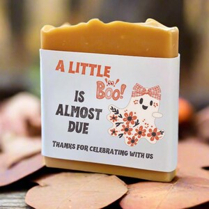 Fall Baby Shower Soap Favors: Vegan Pumpkin Scented Party Gifts