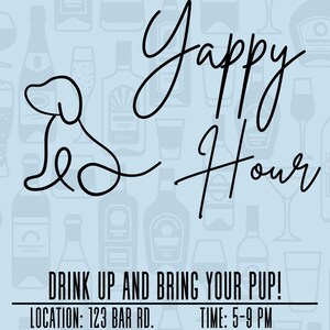 Yappy Hour Canva Template