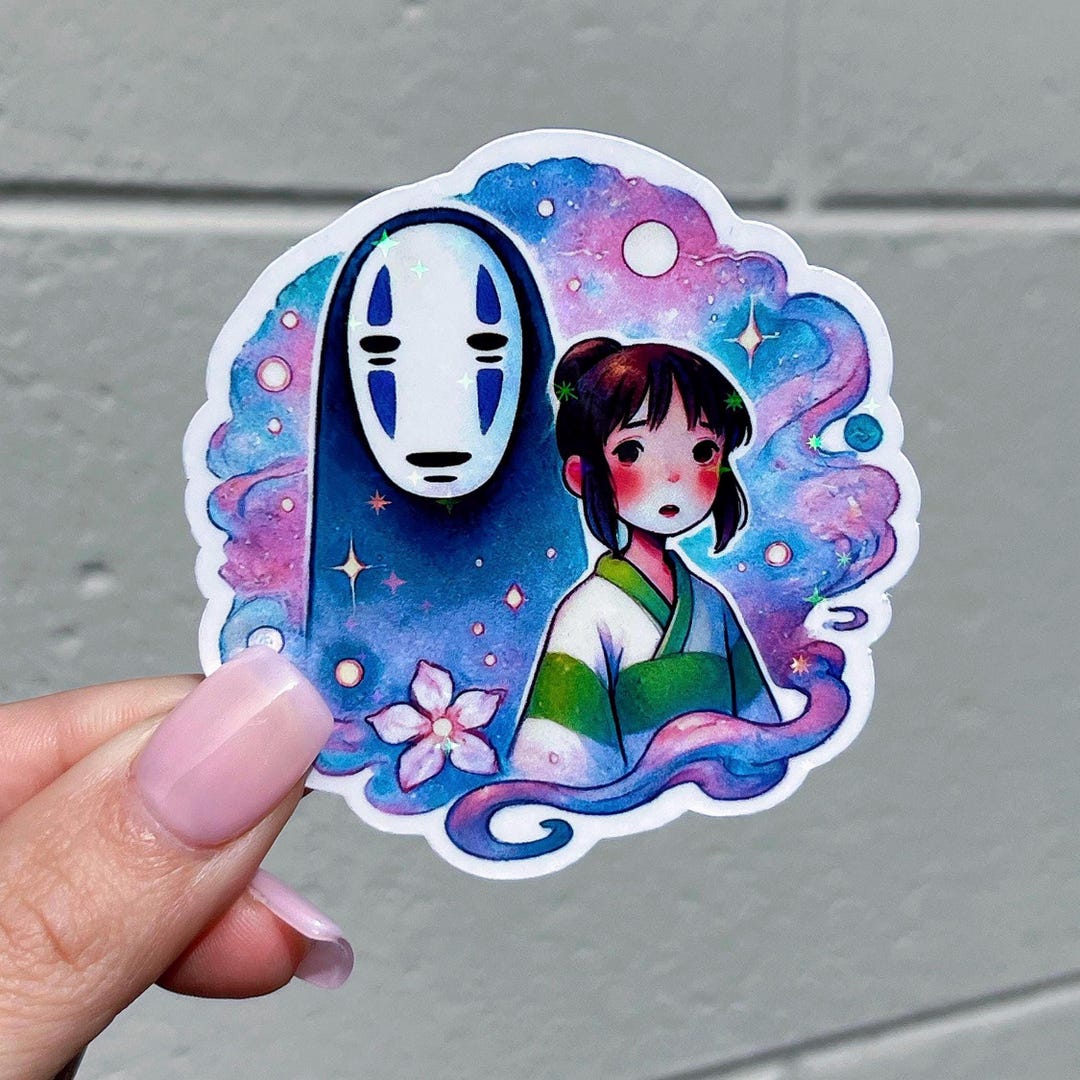 Spirited Away Studio Ghibli - No-face & Chihiro Vinyl Sticker - Etsy Canada