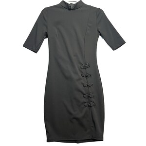 kiko high side slit dress Kiko High Side Slit Dress - Black