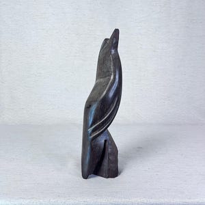 Hand-Carved Ironwood Bird | Modern Abstract Wooden Sculpture | Unique Shelf Decor