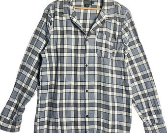 vtg pendleton plaid button up Tall xxl 100% cotton flannel checkered mens top