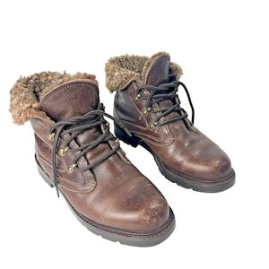 Shearling Hiking Boots - Etsy display picture 2