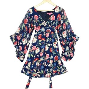 betsey johnson blue floral dress Women's Petal Breeze Maxi Dress in Blue | Size Medium