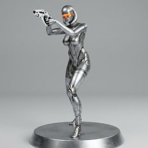 EDI Miniature | 3D Printed Resin | Unpainted | Mass Effect Inspired | Custom Tabletop Miniature image 1