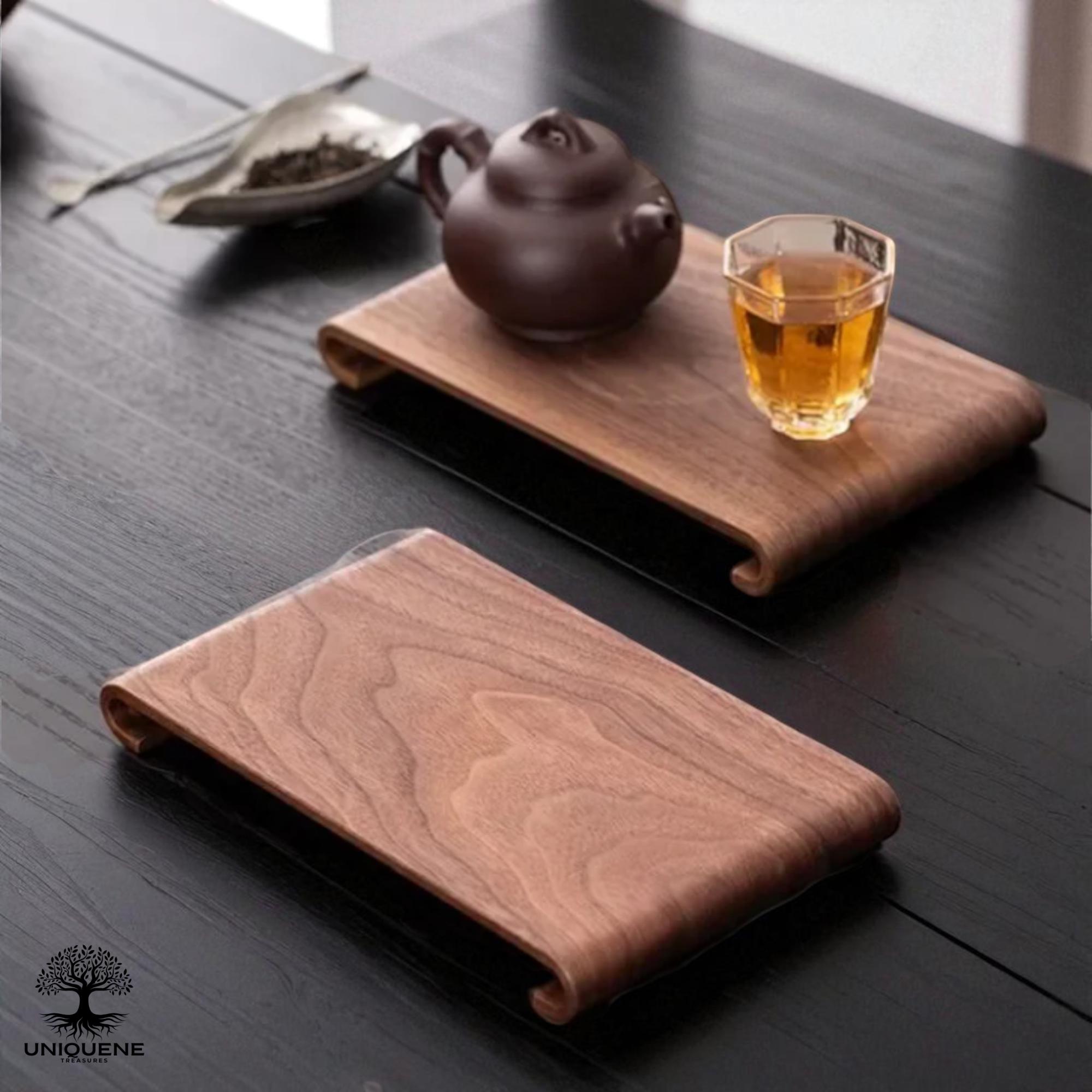 Rectangle Display Tray Rectangular Wooden Display Tray | Thick Heat Resistant Decorative Plate ...