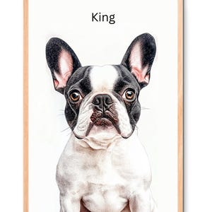 Portraits personnalisés à l'aquarelle avec photo d'animal de compagnie Portraits numériques personnalisés de chien Portraits de chat Portraits de chien personnalisés Cadeau d'art personnalisé pour animal de compagnie