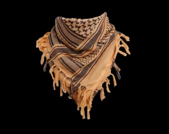 Palestine Keffiyeh Scarf – Traditional Cotton Kufiyah Shawl with Tassels | Unisex Scarf in Multiple Colors