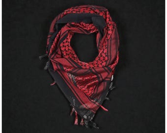 Unisex Scarf in Multiple Colors | Palestine Keffiyeh Scarf – Traditional Cotton Kufiyah Shawl with Tassels