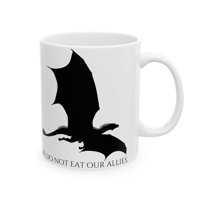 Iron Flame | Empyrean | Tairn | Dragons | Unique Coffee Cup, 11oz/15oz image 4