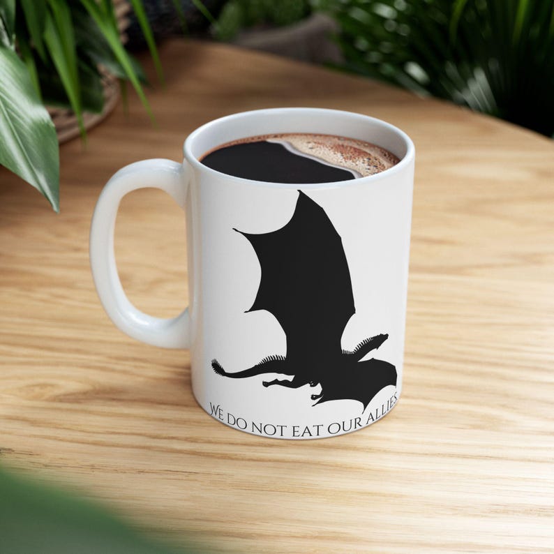 Iron Flame | Empyrean | Tairn | Dragons | Unique Coffee Cup, 11oz/15oz image 5
