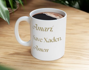 Keramisk mugg, Empyrean-serien, Onyx Storm, Xaden Riorson, Drakar, Bokmal, Läsning, ny bok kommer snart, kaffe