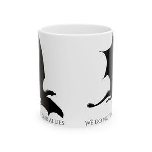 Iron Flame | Empyrean | Tairn | Dragons | Unique Coffee Cup, 11oz/15oz image 2