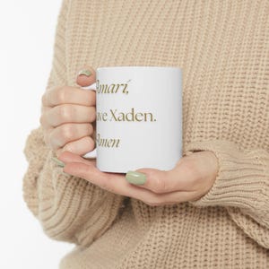 Ceramic Mug, Empyrean Series, Onyx Storm, Xaden Riorson, Dragons, Bookworm, Reading, new book coming soon, coffee image 6