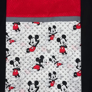 Federe in cotone fatte a mano (misura matrimoniale): Topolino