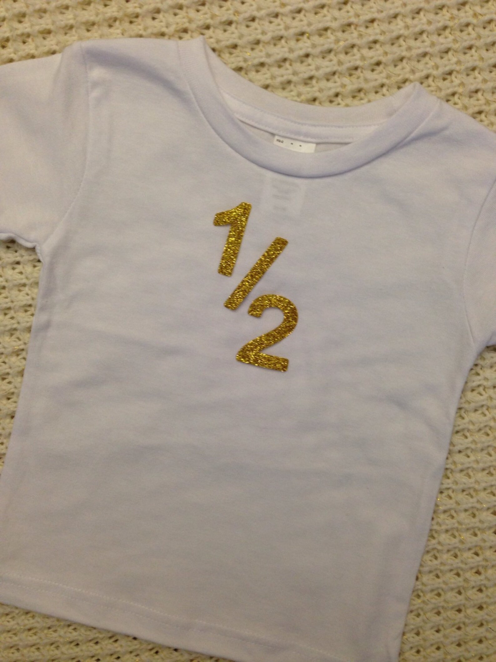 Gold Glitter Ironon Vinyl 1/2 Number for Yearly Etsy