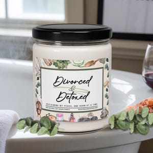 Funny Divorce Candle, Breakup Care Package, Divorce Gift for Women, Cheer up Gift, Encouragement Fresh Start Candle, New Beginnings Present