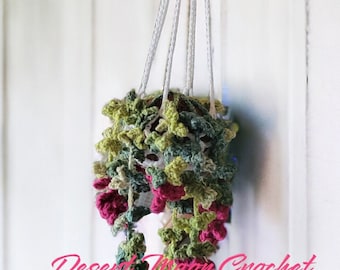 Large Crochet Vine Flower Plant, Hanging Plant, Home Decor Gift, Hanging Flower Plant, Plant Lover Gift, Flowering Vine, Faux Plant