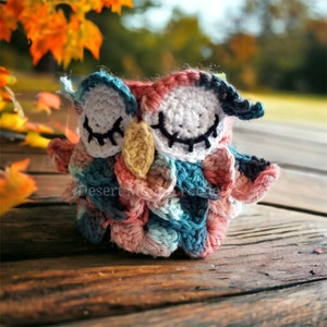 Owl Mug Cozy, Crochet Coffee Cup Mug Hug, Coffee Sweater, Orange Cream Owl Mug Cover, To Go Cups, Java Jacket, Jar Cozy image 4