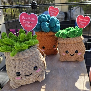 Planta de crochê para apoio emocional: decoração para casa ou escritório