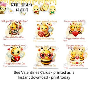 Valentine Bees Valentine Cards, Kid Valentine Cards, School Valentines, Printable Valentines, Bee Valentines