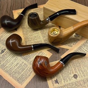 Personalized wooden pipe,Groomsman Gift,Best Man Gift,Party Gift,Wedding Gift,Durable Wood Pipe,Birthday Gift,Ideal for Anniversary