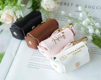 Personalized Leather Dog Collar Ring Box – Pet Proposal Wedding Accessory