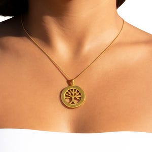 Tree of Life Necklace, Filled Necklace, Tree of life Pendant, Hebrew Necklace, Israeli Necklace, made in Israel
