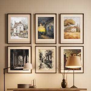 500+ Vintage Printable Rustic European Wall Art Prints Set, French Country Farmhouse Antique Oil Painting,Digital Download,Mother&#39;s Day Gift