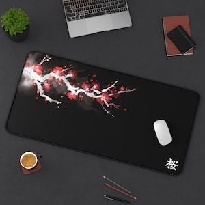 Cherry Blossom Desk Mat, Japanese Anime Office Accessories Gift, Large Mouse Pad for Mom’s Office or Home, Mothers Day Gift, Minimalist