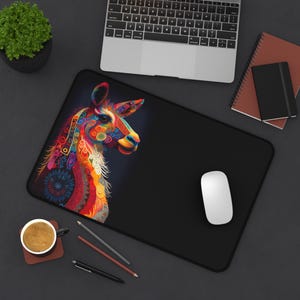 Colorful Llama Mousepad, Cute Llama Gift for Her Llama Lovers Alpaca Mousepad Colorful Alpaca Alpaca Gift, Cute Mousepad, Alpaca Accessories