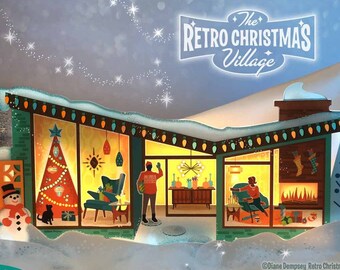 Vintage Christmas Village Set Made of Cardboard. 11 Houses 1 - Etsy Vintage Christmas Village Set Made Of Cardboard. 11 Houses 1 - Etsy