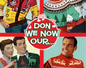 ugly sweater christmas cards 8 cards color env vintage christmas cards retro christmas cards funny christmas cards - Snow Globe Christmas Movie ugly sweater christmas cards 8 cards color env vintage christmas cards retro christmas cards funny christmas cards - Snow Globe Christmas Movie