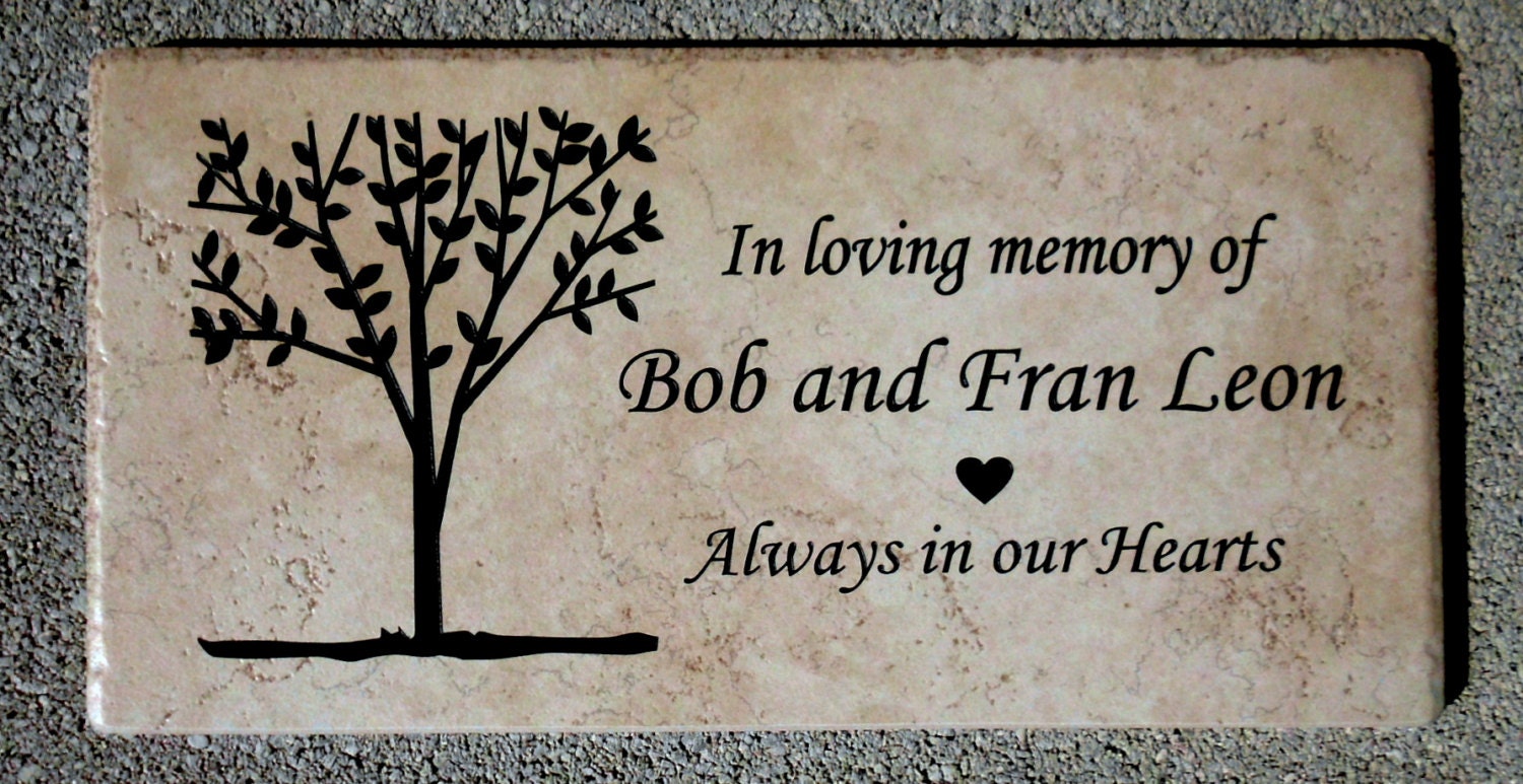 Tree Dedication/memorial plaque. Maintenance Free Etsy