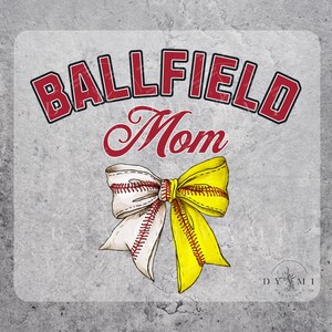Ballfield Mom PNG Retro Softball design Png Baseball Team Png Baseball Shirt Design Trendy Sublimazione DTF Png ORIGINALE