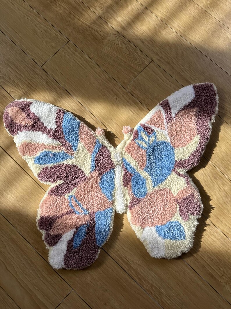 Tufting Butterfly Design Rug - Etsy