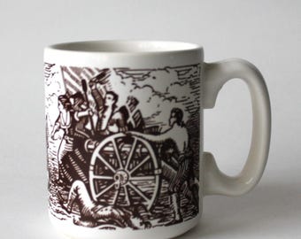 Vintage Mug Molly Pitcher War Hero Heroine Women's Historical Mug
