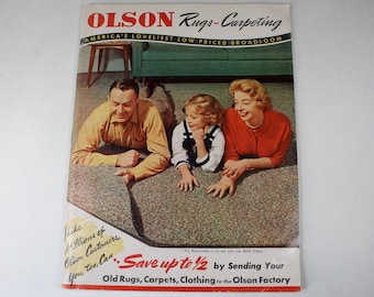 1959 Olson Rug Catalog: Mid-Century Home Decor Advertising